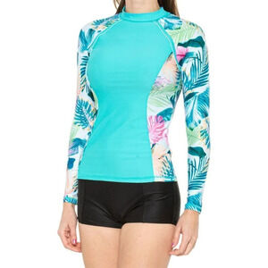 Pipeline Luana Rash Guard - UPF 50+ Long Sleeve Shirt Top For Women Size Medium